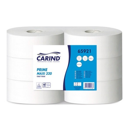 Carta igienica maxi jumbo 2vl  320m 6pz